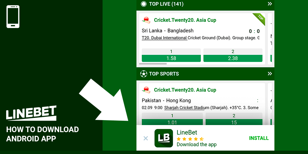 How to download and install linebet android app