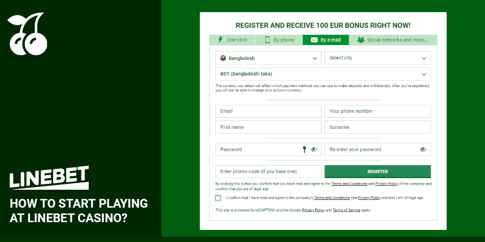 How to start playing at online casino