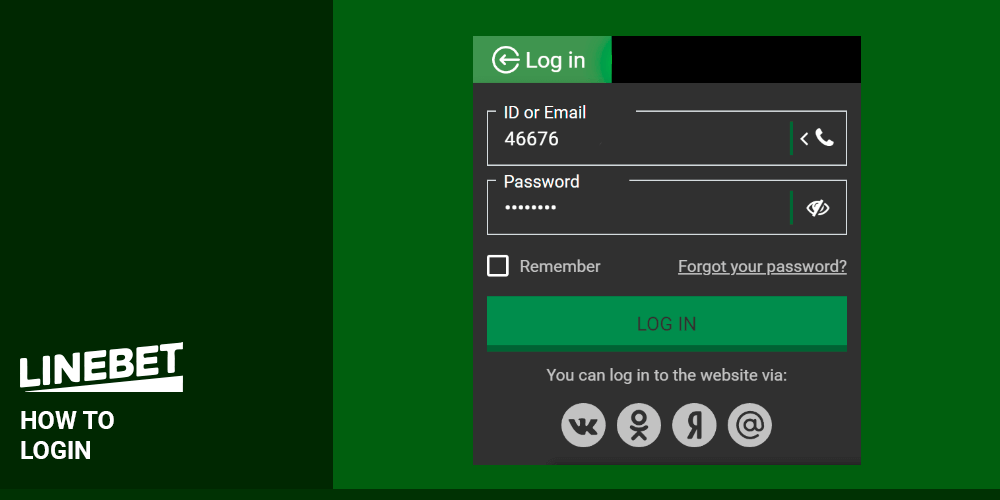 How to Login on Linebet