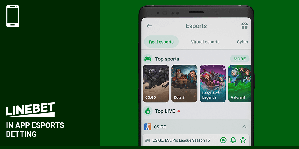 Real Esports Betting App Linebet
